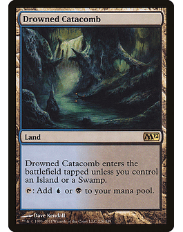 Carta Magic - FOIL Drowned Catacomb - Idioma: Ingles - Edicion: Magic 2012
