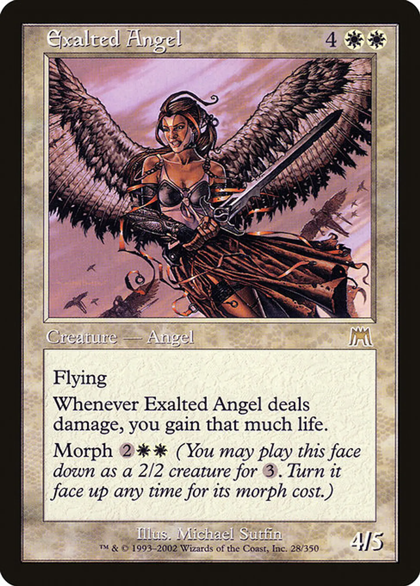 Carta Magic - Exalted Angel - Idioma: Ingles - Edicion: Onslaught 1