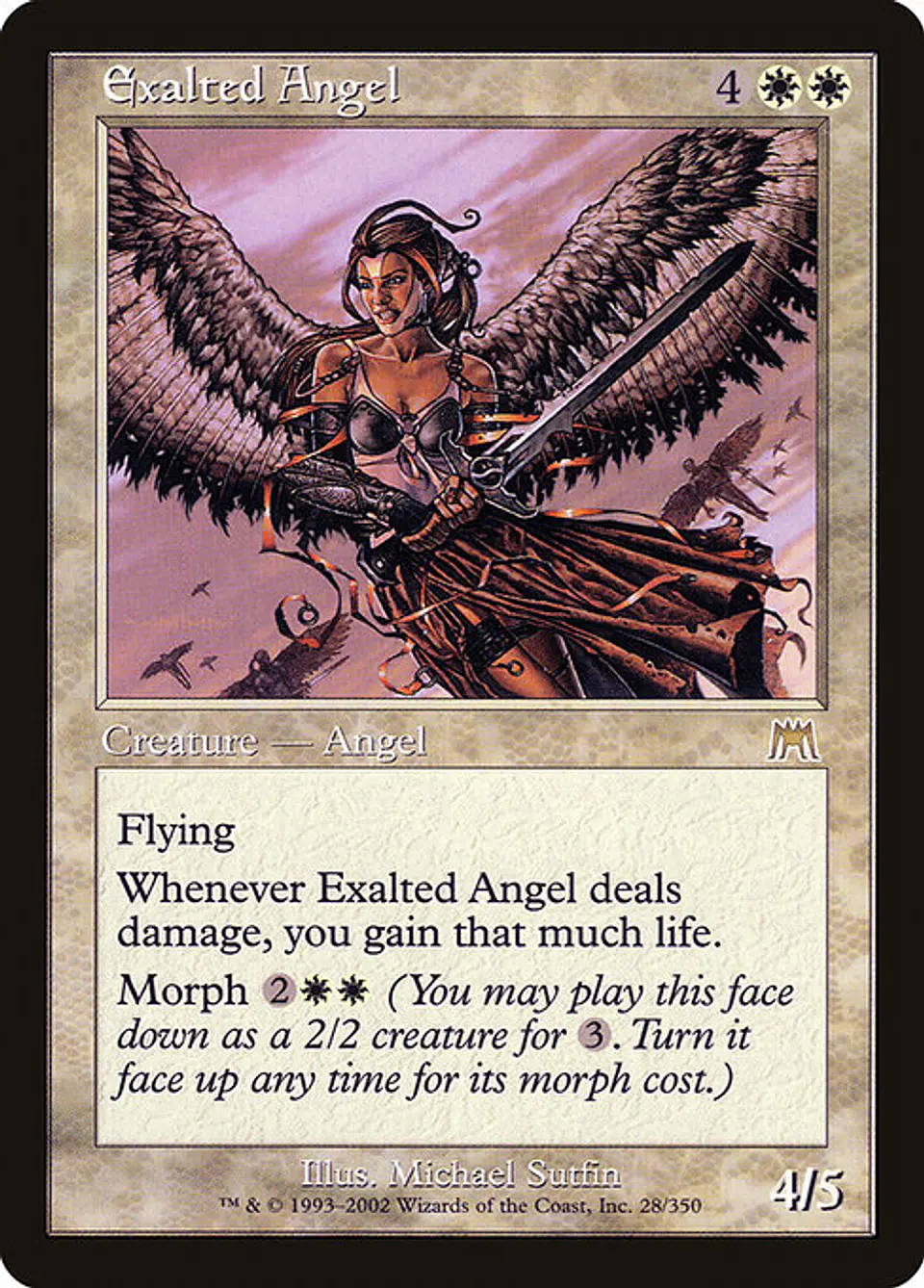 Carta Magic - Exalted Angel - Idioma: Ingles - Edicion: Onslaught 1