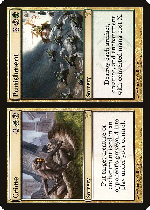 Carta Magic - Crime // Punishment - Idioma: Ingles - Edicion: Dissension