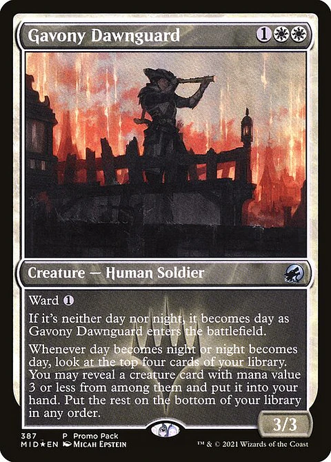 Carta Magic - Gavony Dawnguard - Idioma: Ingles - Edicion: Innistrad: Midnight Hunt