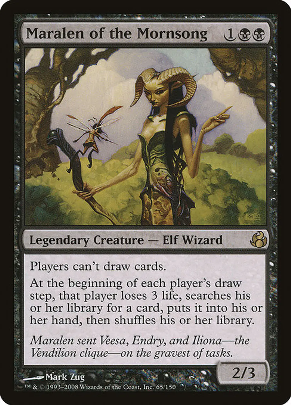 Carta Magic - Maralen of the Mornsong - Idioma: Ingles - Edicion: Morningtide 1