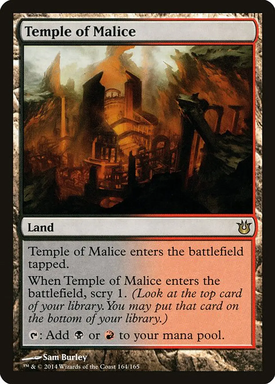 Carta Magic - FOIL Temple of Malice - Idioma: Español - Edicion: Born of the Gods 1
