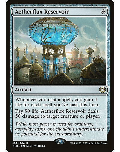 Carta Magic - Aetherflux Reservoir - Idioma: Español - Edicion: Kaladesh