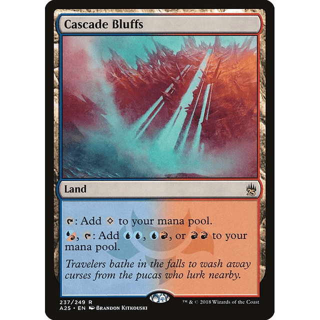 Carta Magic - Cascade Bluffs - Idioma: Ingles - Edicion: Masters 25