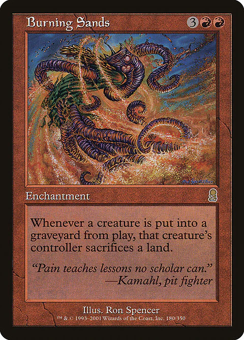 Carta Magic - Burning Sands - Idioma: Ingles - Edicion: Odyssey