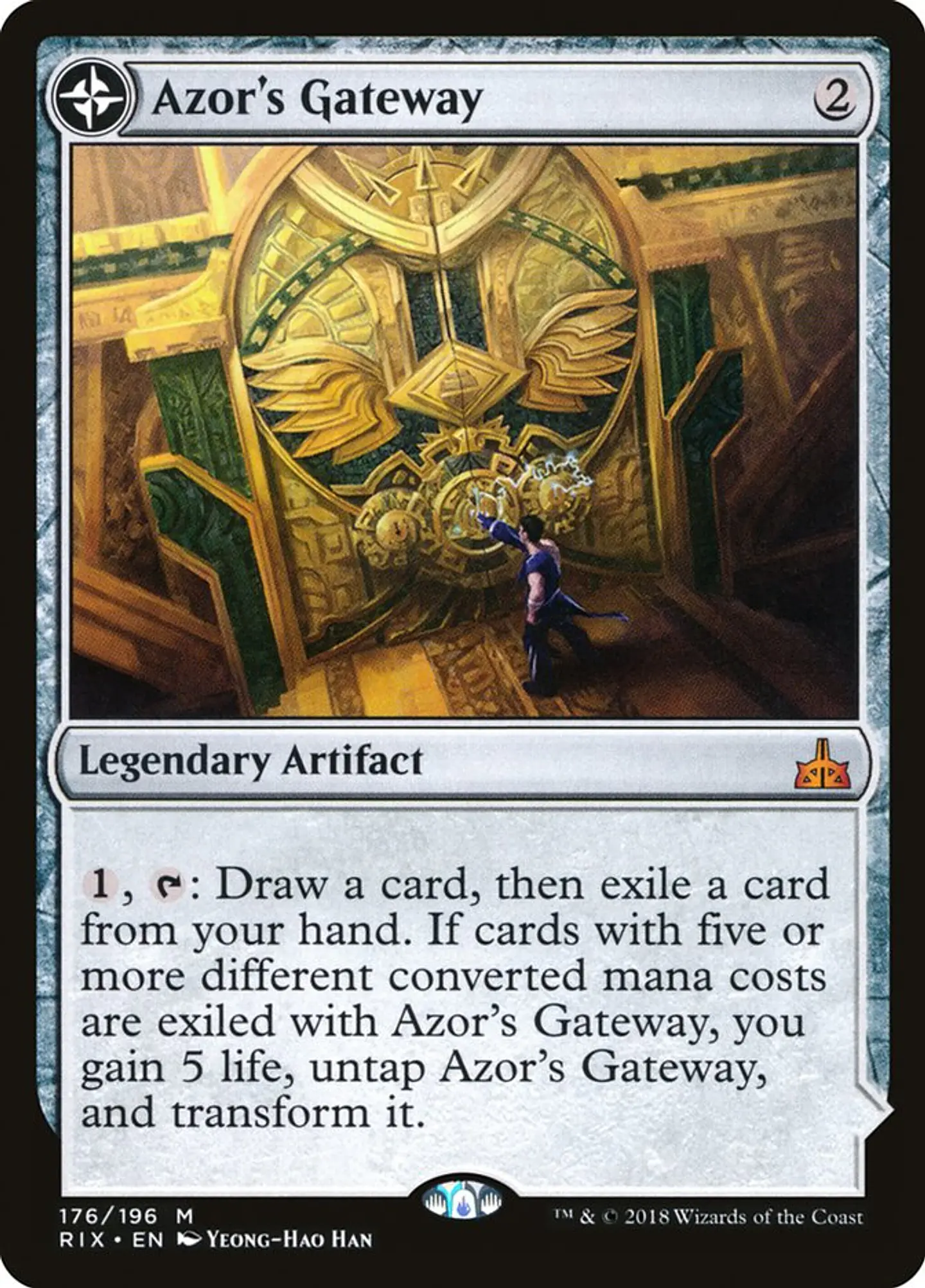 Carta Magic - Azor's Gateway // Sanctum of the Sun - Idioma: Español - Edicion: Rivals of Ixalan 1