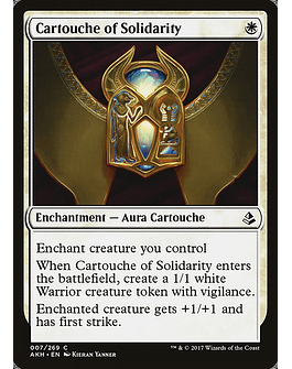 Carta Magic - FOIL Cartouche of Solidarity - Idioma: Español - Edicion: Amonkhet