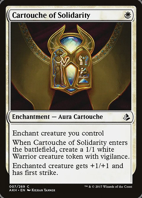 Carta Magic - FOIL Cartouche of Solidarity - Idioma: Español - Edicion: Amonkhet