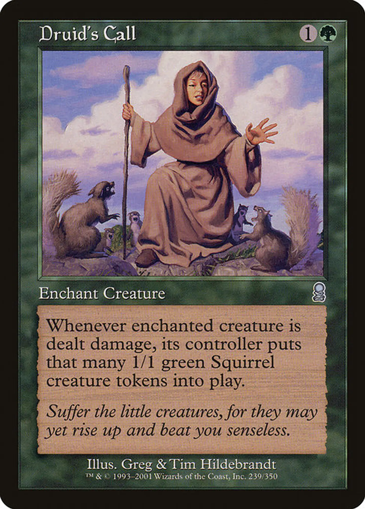 Carta Magic - Druid's Call - Idioma: Ingles - Edicion: Odyssey 1