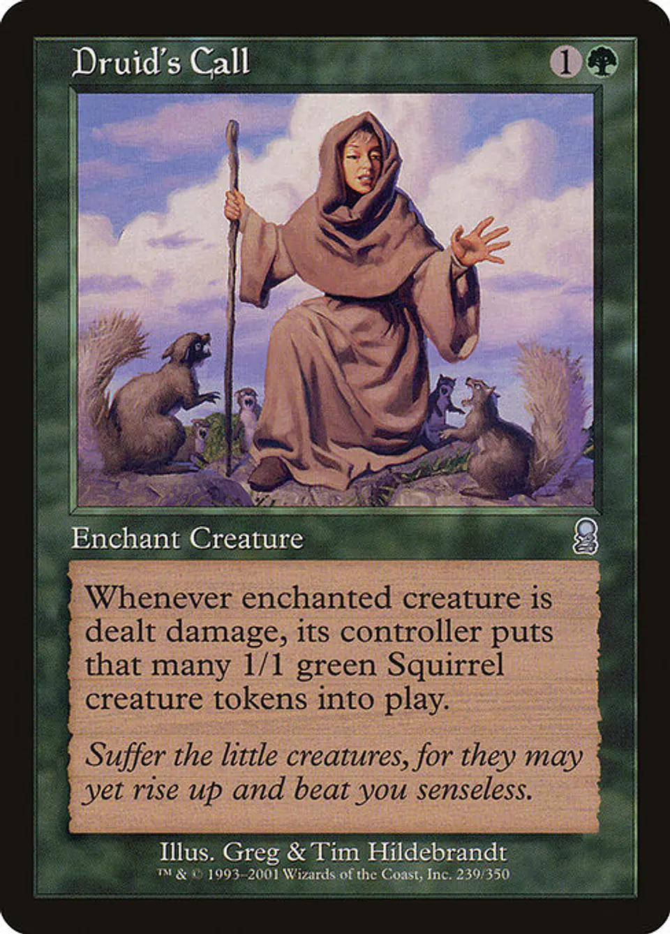 Carta Magic - Druid's Call - Idioma: Ingles - Edicion: Odyssey 1