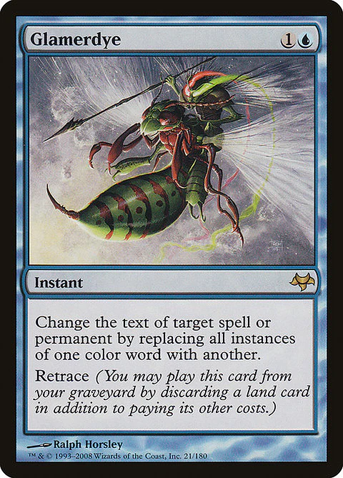 Carta Magic - Glamerdye - Idioma: Español - Edicion: Eventide