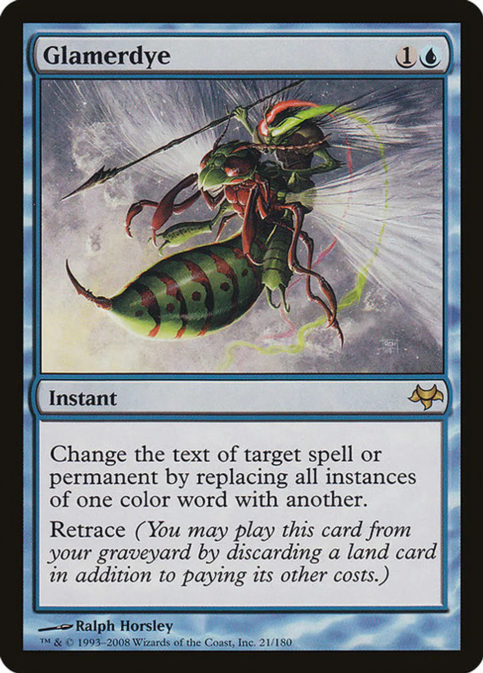 Carta Magic - Glamerdye - Idioma: Español - Edicion: Eventide 1