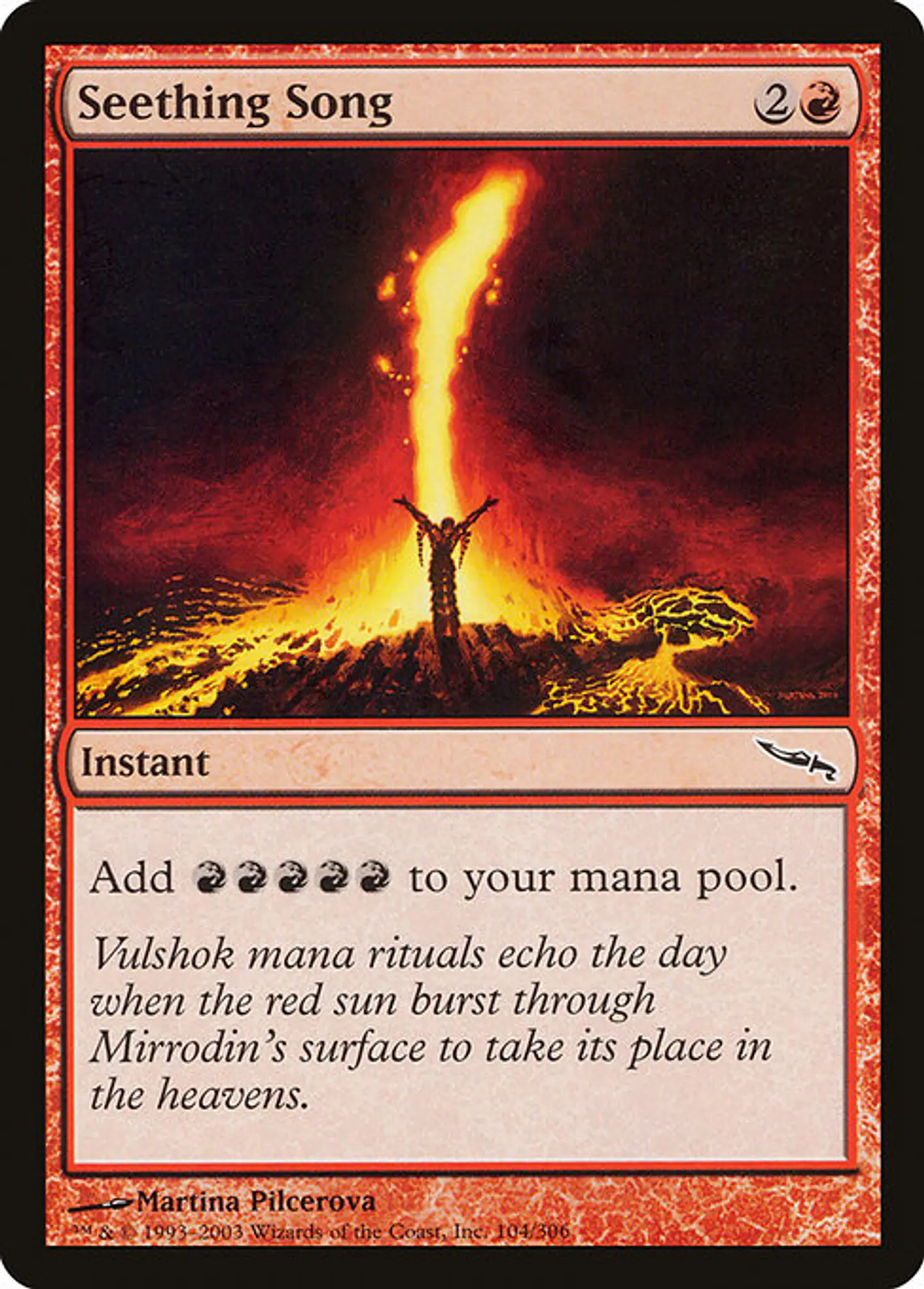 Carta Magic - Seething Song - Idioma: Ingles - Edicion: Mirrodin 1