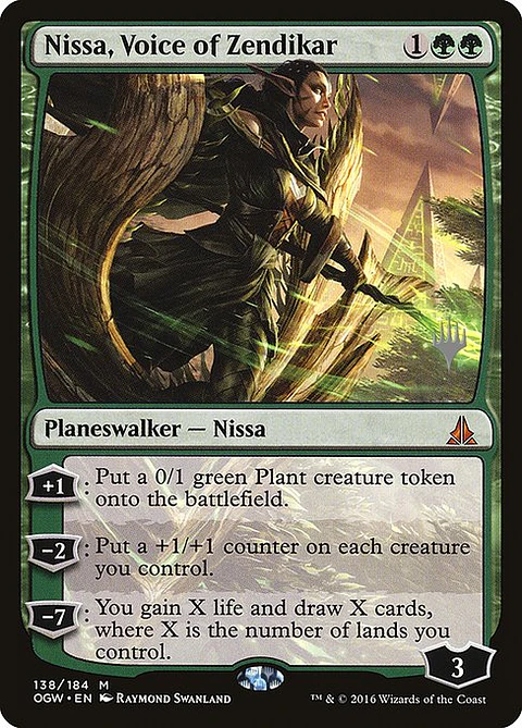 Carta Magic - FOIL Nissa, Voice of Zendikar - Idioma: Español - Edicion: Oath of the Gatewatch Promos