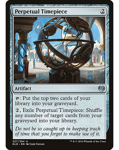 Carta Magic - FOIL Perpetual Timepiece - Idioma: Español - Edicion: Kaladesh