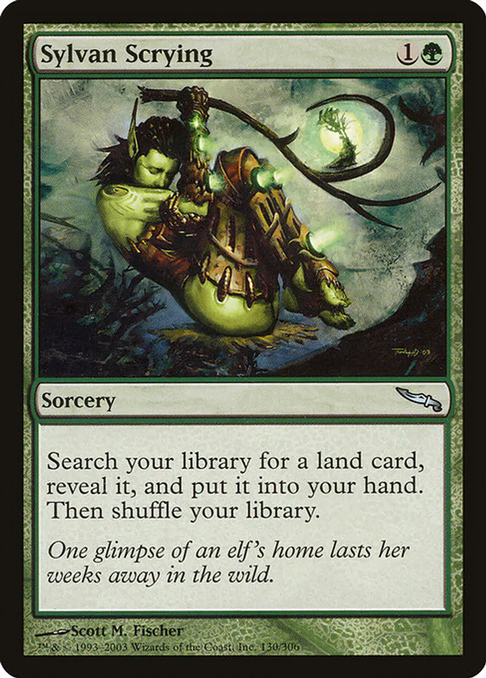 Carta Magic - Sylvan Scrying - Idioma: Ingles - Edicion: Mirrodin 1