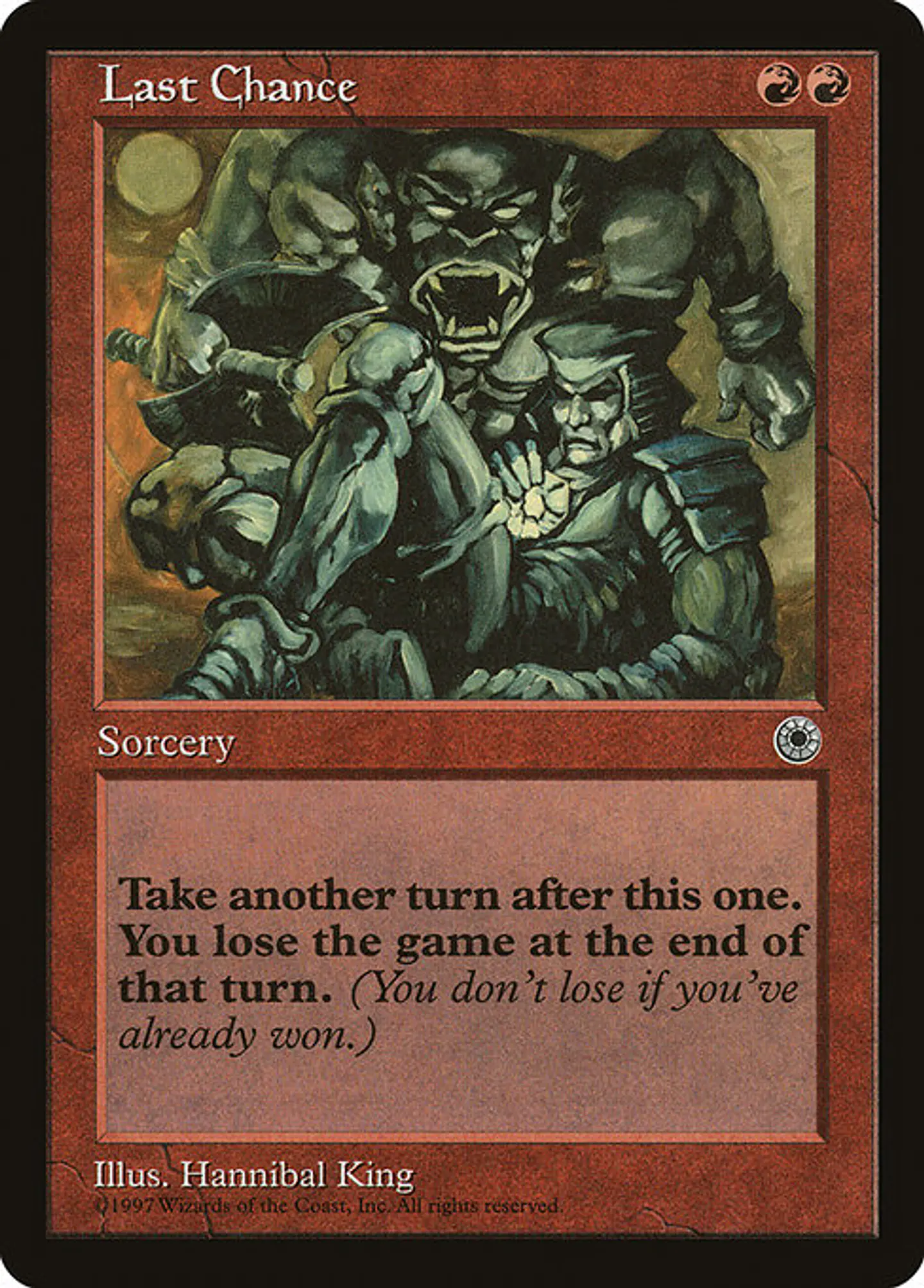 Carta Magic - Last Chance - Idioma: Español - Edicion: Portal 1