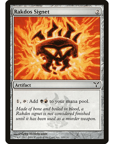 Carta Magic - Rakdos Signet - Idioma: Español - Edicion: Dissension