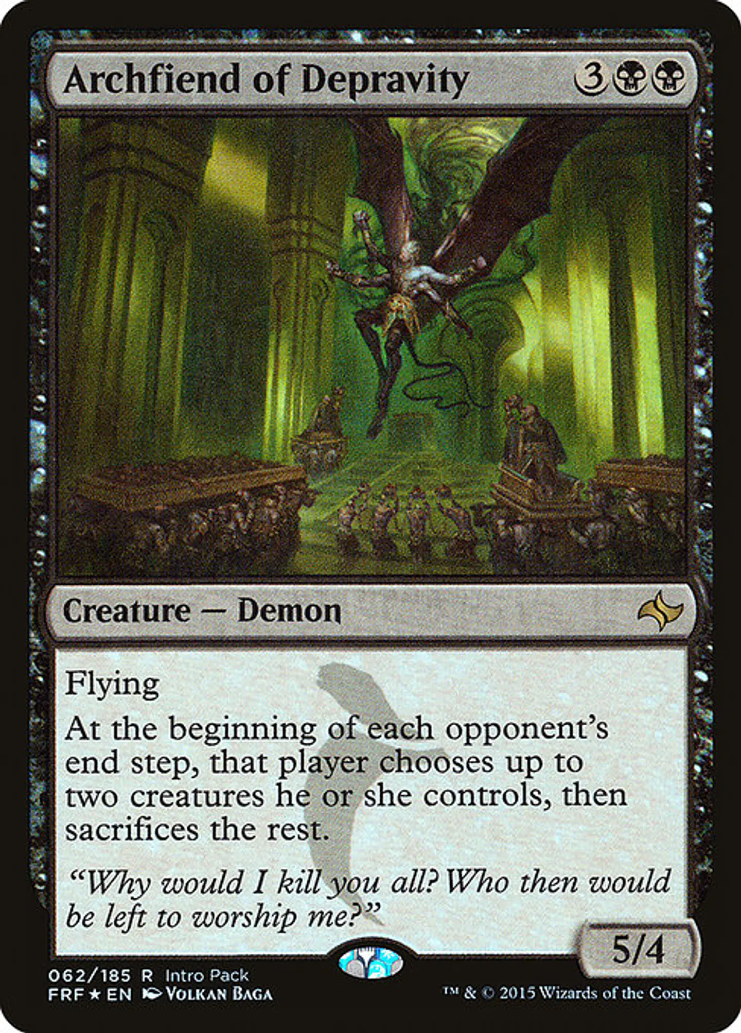 Carta Magic - FOIL Archfiend of Depravity - Idioma: Ingles - Edicion: Fate Reforged Promos 1