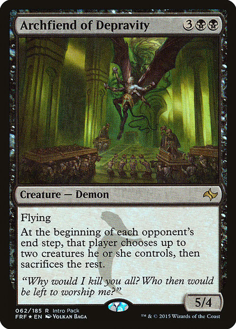 Carta Magic - FOIL Archfiend of Depravity - Idioma: Ingles - Edicion: Fate Reforged Promos 1