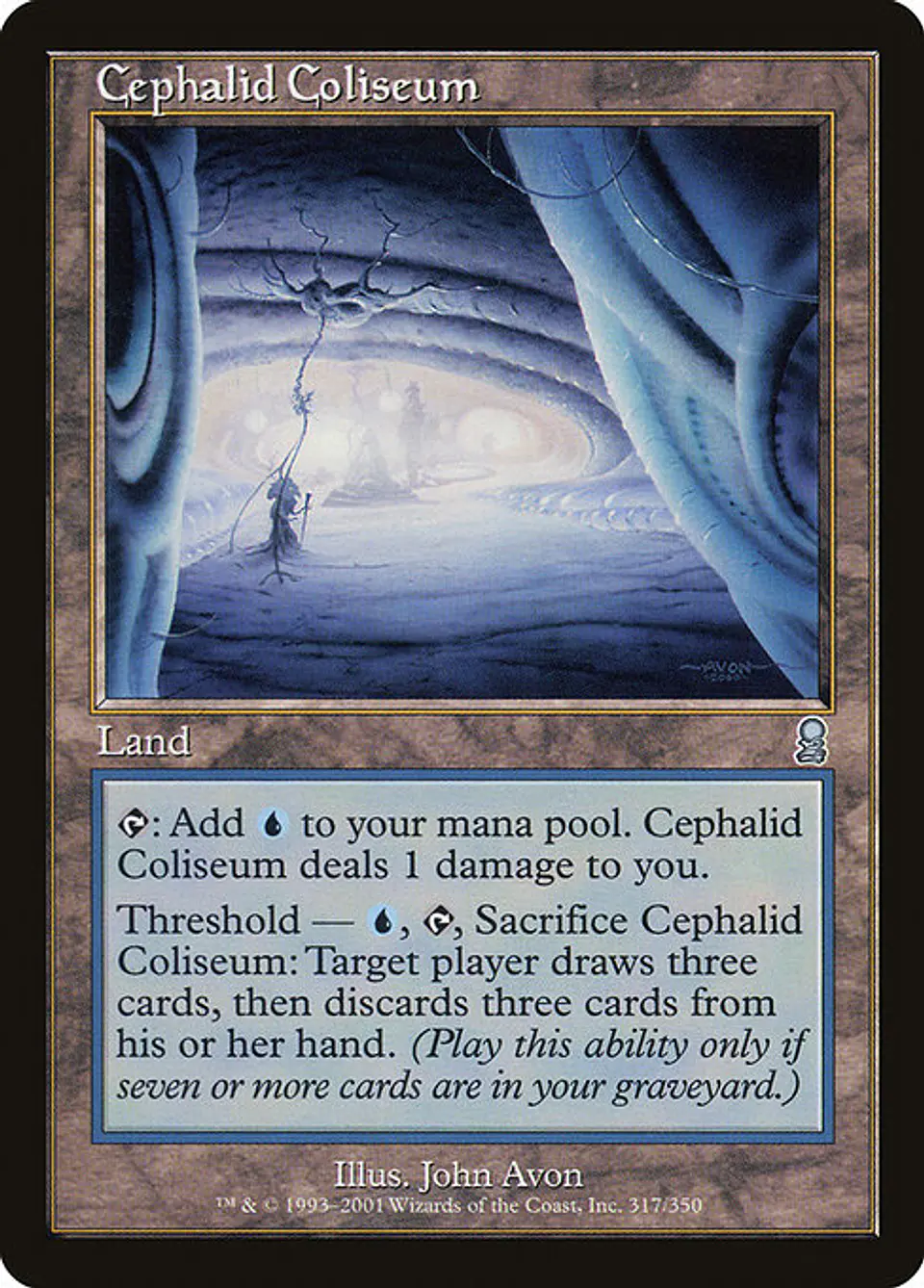 Carta Magic - Cephalid Coliseum - Idioma: Español - Edicion: Odyssey 1