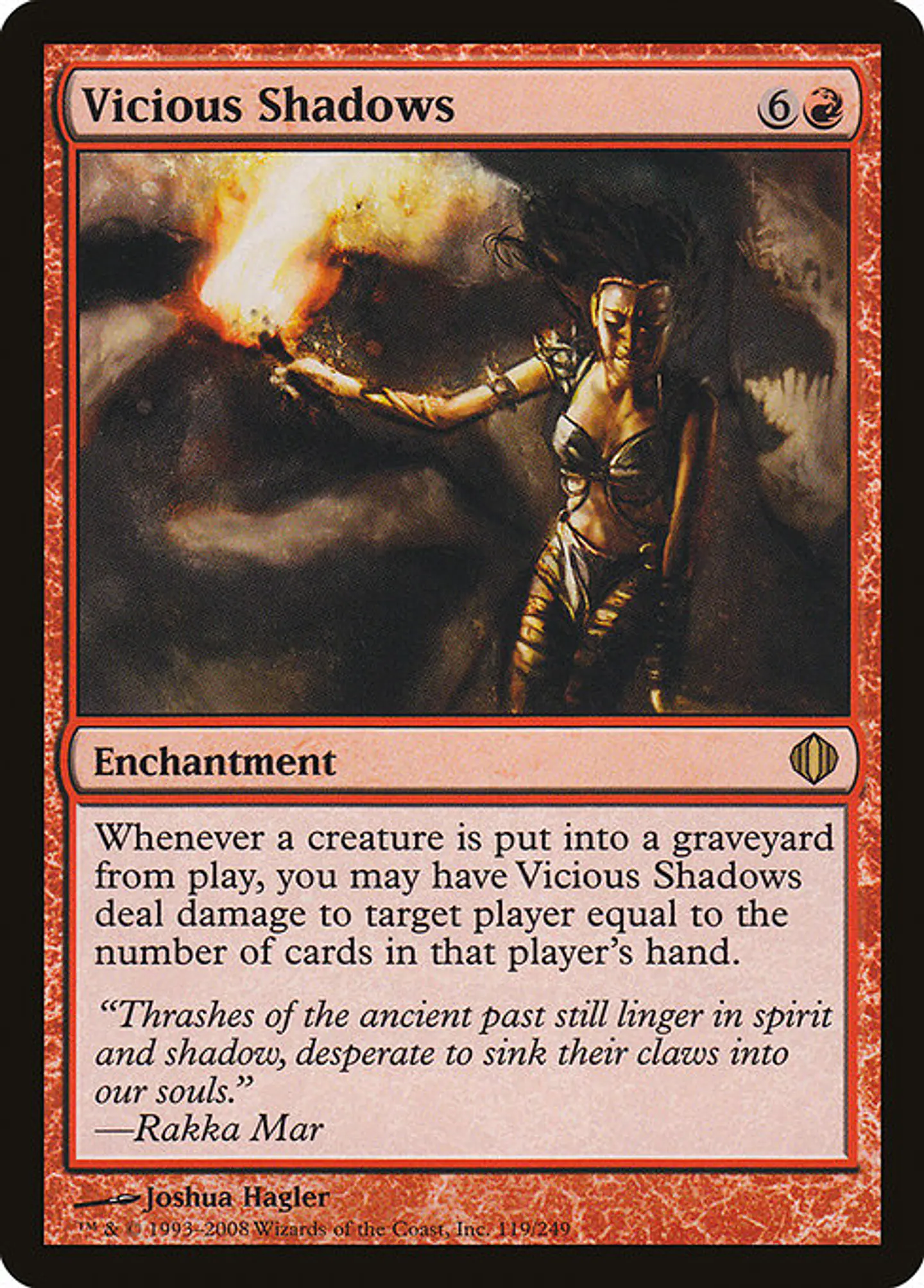 Carta Magic - Vicious Shadows - Idioma: Español - Edicion: Shards of Alara 1