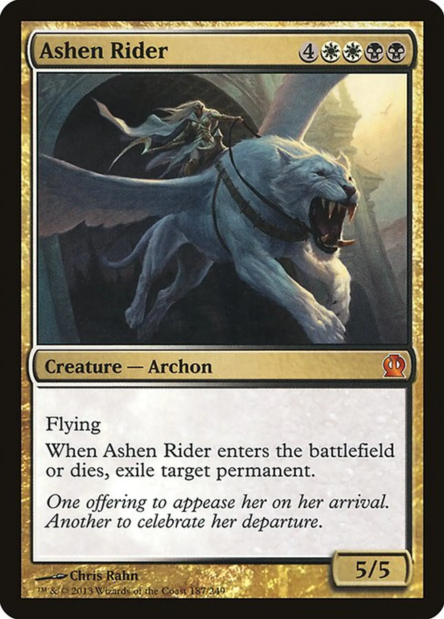 Carta Magic - FOIL Ashen Rider - Idioma: Español - Edicion: Theros 1