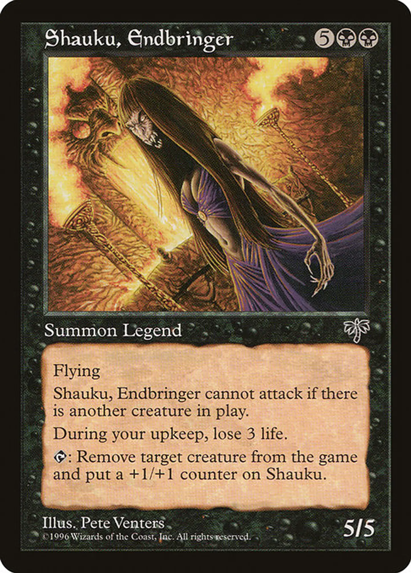 Carta Magic - Shauku, Endbringer - Idioma: Ingles - Edicion: Mirage 1