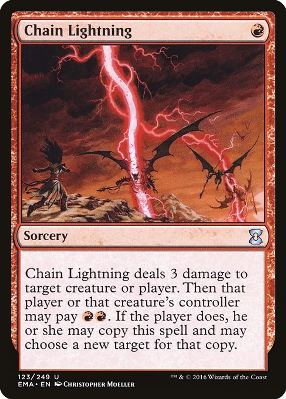 Carta Magic - Chain Lightning - Idioma: Ingles - Edicion: Eternal Masters 1