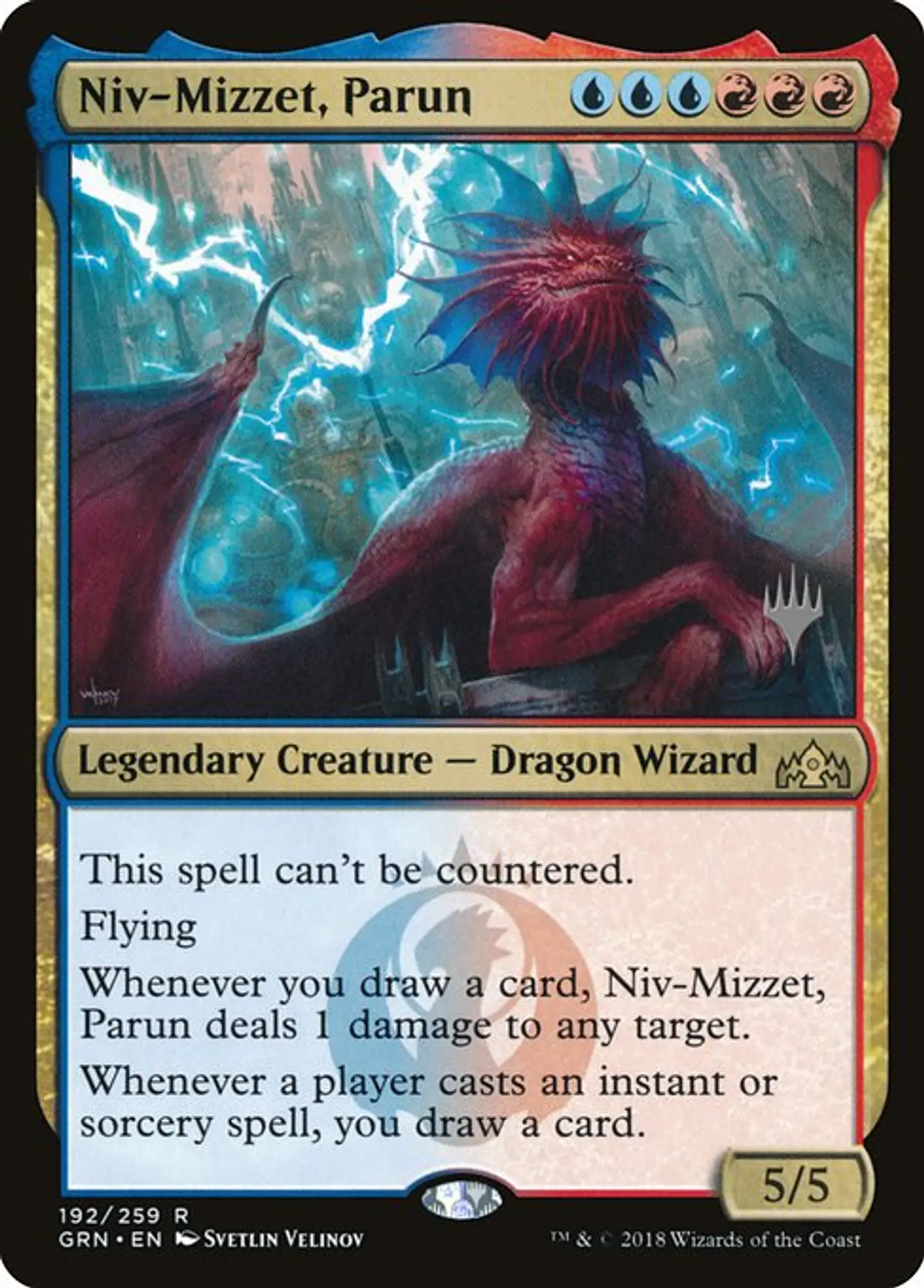 Carta Magic - Niv-Mizzet, Parun - Idioma: Español - Edicion: Guilds of Ravnica Promos 1