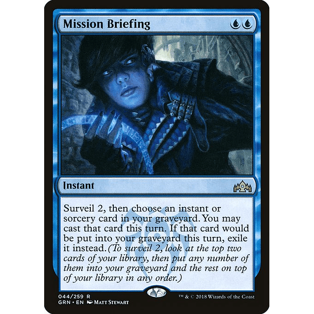 Carta Magic - Mission Briefing - Idioma: Español - Edicion: Guilds of Ravnica