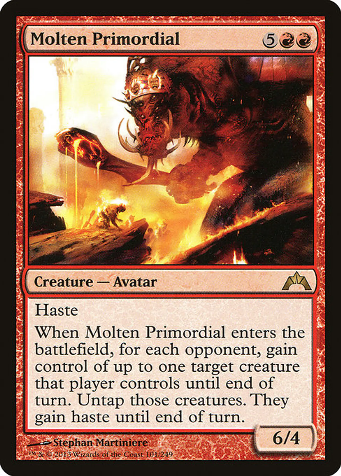 Carta Magic - Molten Primordial - Idioma: Español - Edicion: Gatecrash 1