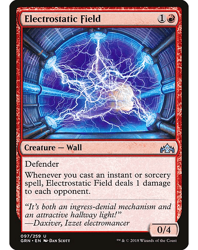 Carta Magic - FOIL Electrostatic Field - Idioma: Español - Edicion: Guilds of Ravnica