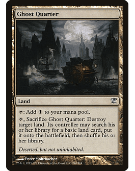 Carta Magic - Ghost Quarter - Idioma: Ingles - Edicion: Innistrad