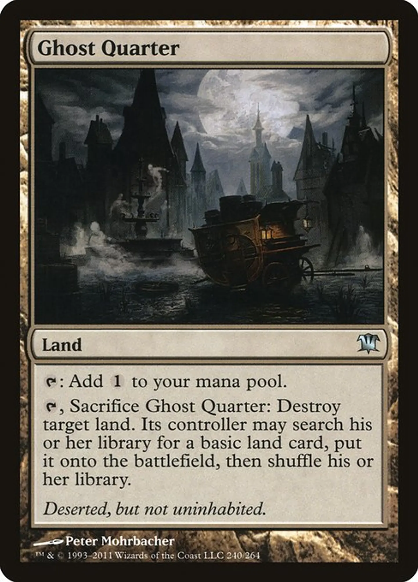 Carta Magic - Ghost Quarter - Idioma: Ingles - Edicion: Innistrad 1