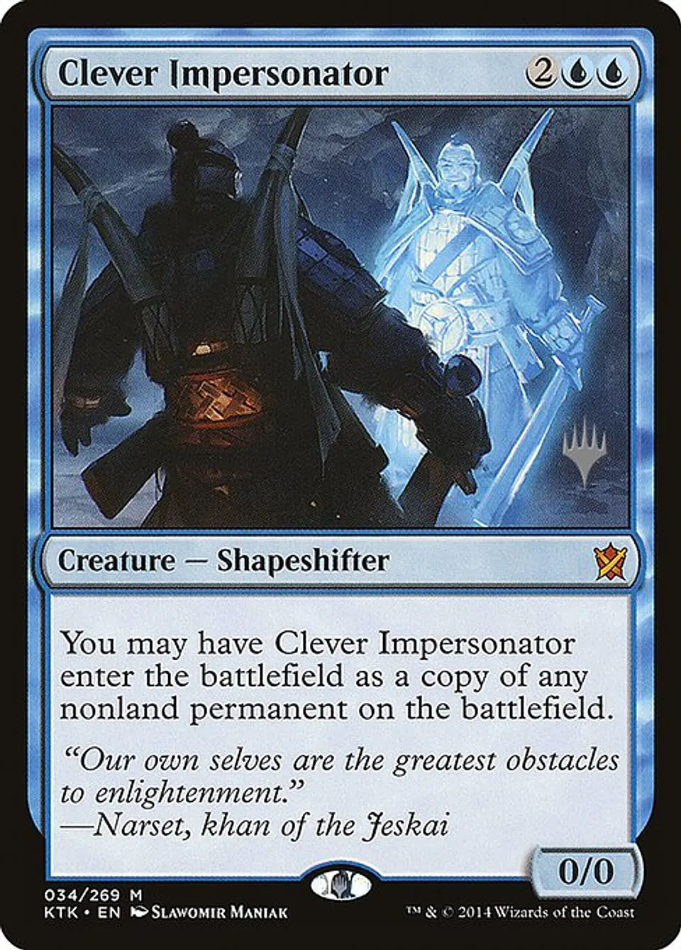 Carta Magic - Clever Impersonator - Idioma: Español - Edicion: Khans of Tarkir Promos 1