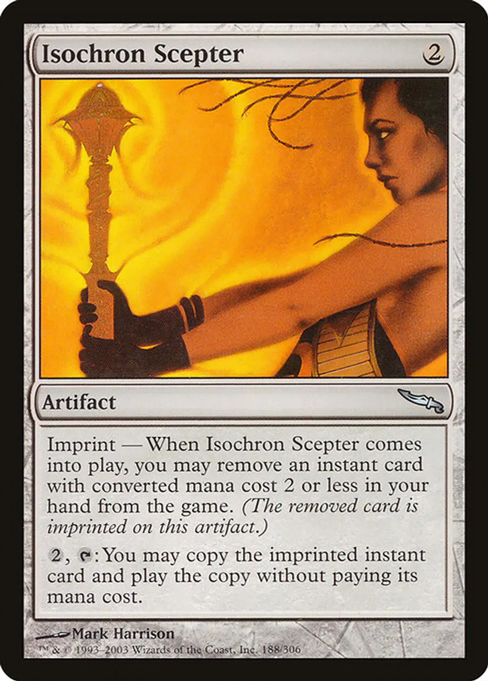 Carta Magic - Isochron Scepter - Idioma: Español - Edicion: Mirrodin 1