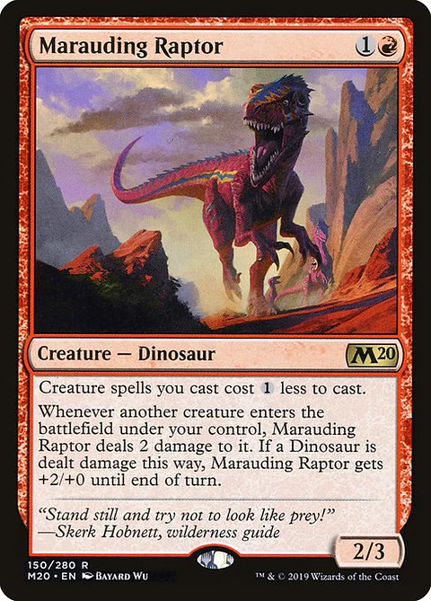 Carta Magic - Marauding Raptor - Idioma: Ingles - Edicion: Core Set 2020