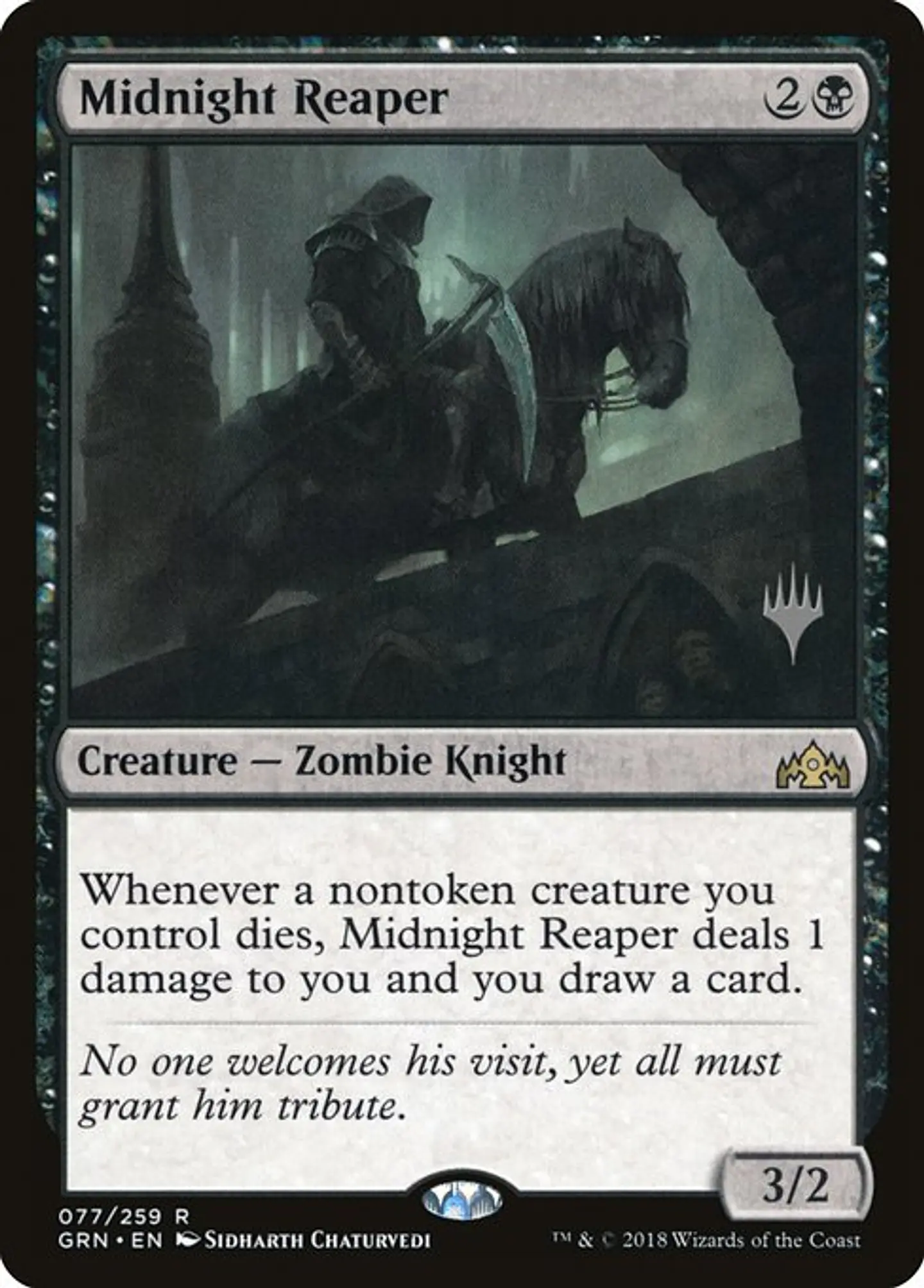 Carta Magic - Midnight Reaper - Idioma: Español - Edicion: Guilds of Ravnica Promos 1