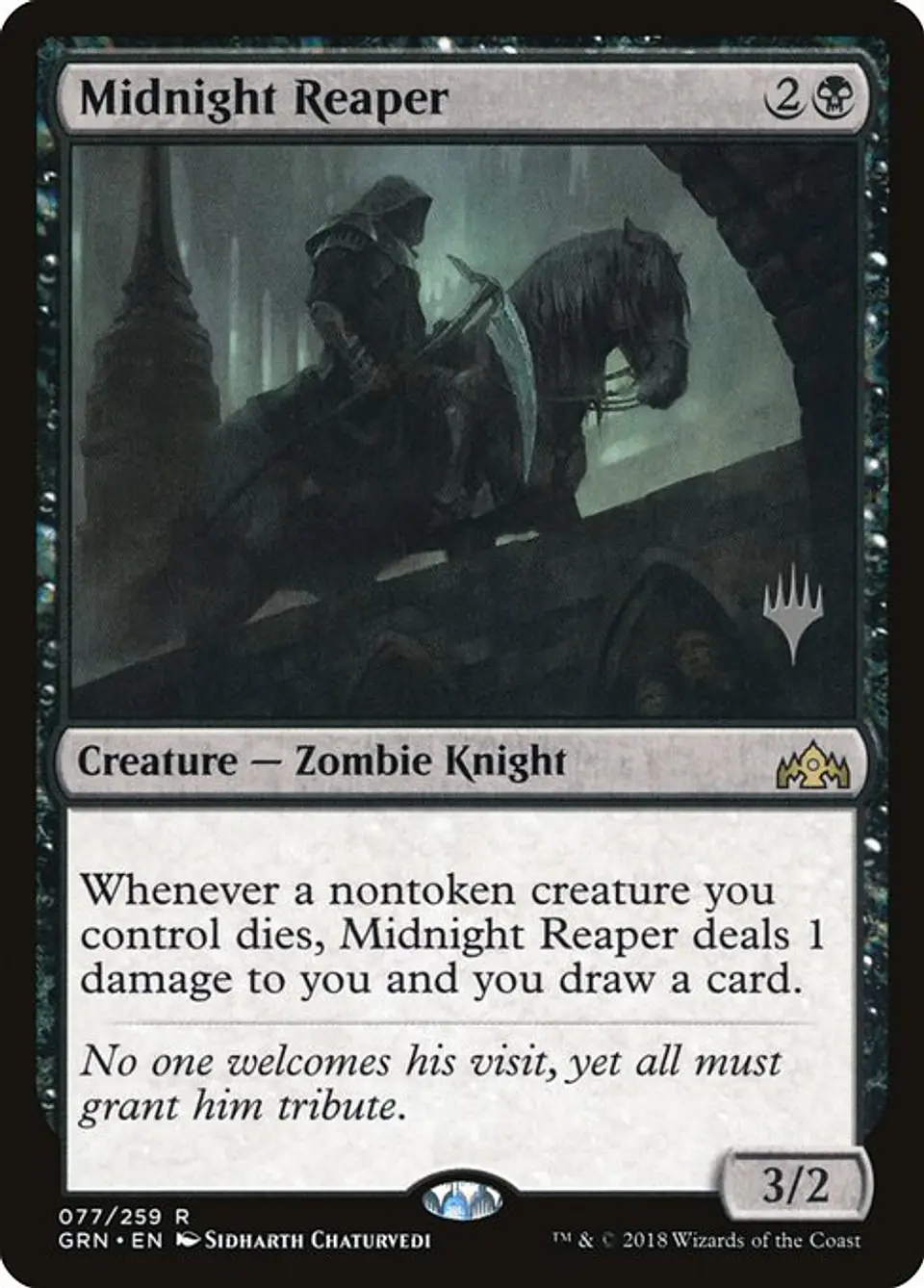Carta Magic - Midnight Reaper - Idioma: Español - Edicion: Guilds of Ravnica Promos 1