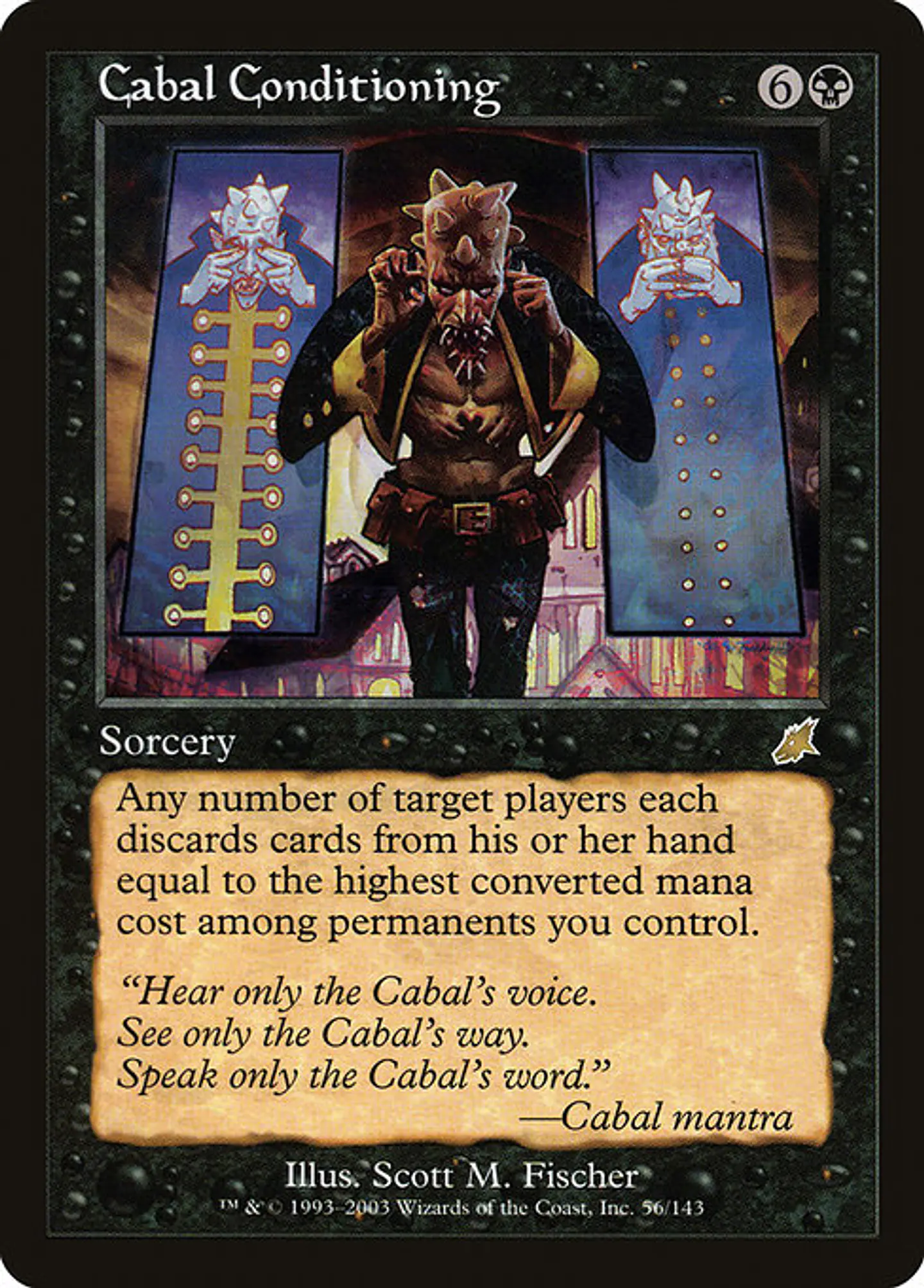 Carta Magic - FOIL Cabal Conditioning - Idioma: Ingles - Edicion: Scourge 1