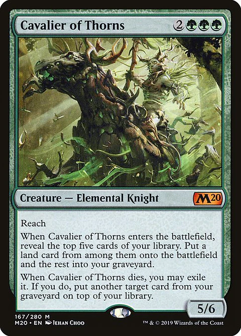 Carta Magic - Cavalier of Thorns - Idioma: Ingles - Edicion: Core Set 2020