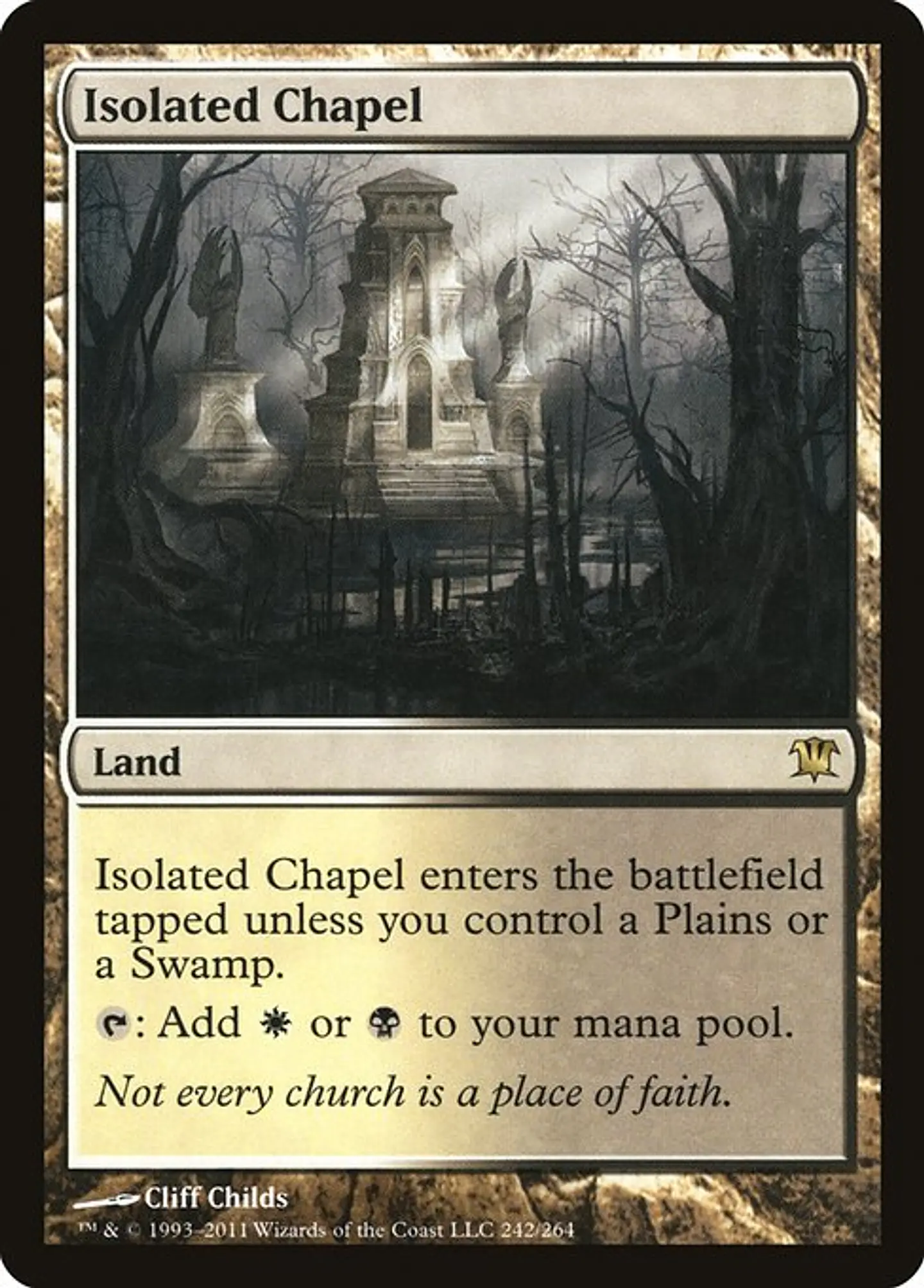 Carta Magic - Isolated Chapel - Idioma: Ingles - Edicion: Innistrad 1