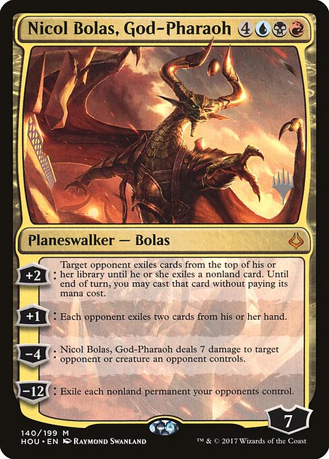 Carta Magic - Nicol Bolas, God-Pharaoh - Idioma: Ingles - Edicion: Hour of Devastation Promos