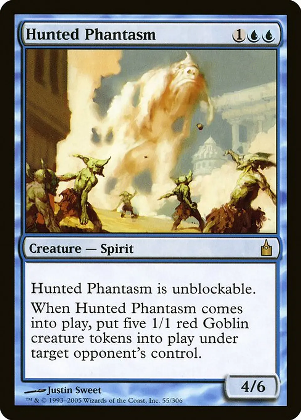 Carta Magic - Hunted Phantasm - Idioma: Español - Edicion: Ravnica: City of Guilds 1