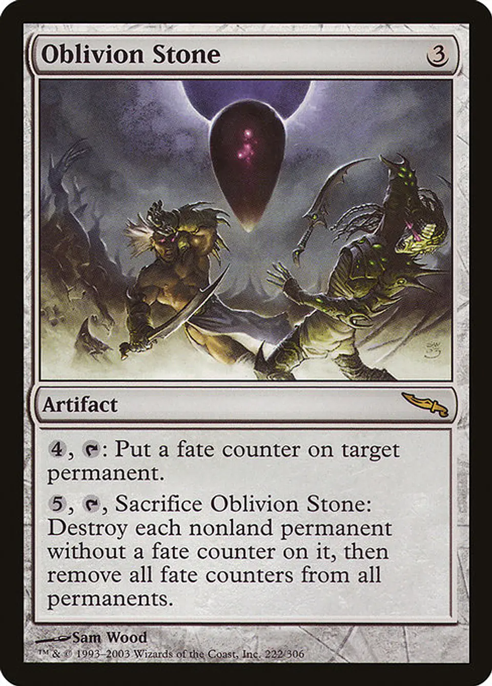 Carta Magic - Oblivion Stone - Idioma: Ingles - Edicion: Mirrodin 1
