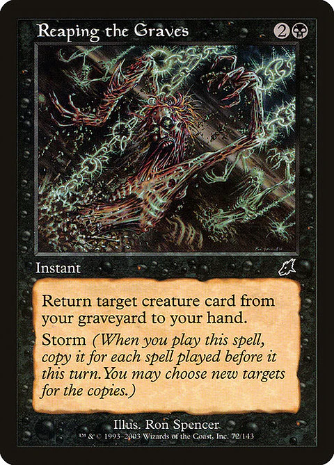 Carta Magic - Reaping the Graves - Idioma: Ingles - Edicion: Scourge
