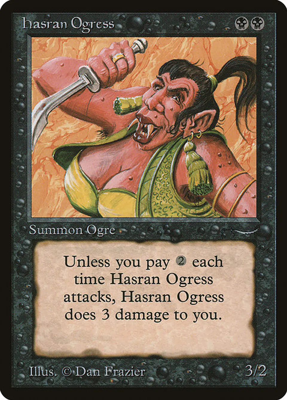 Carta Magic - Hasran Ogress - Idioma: Ingles - Edicion: Arabian Nights 1