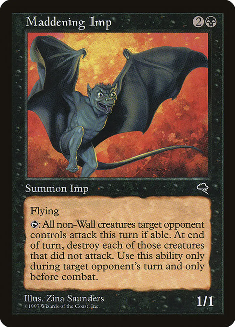 Carta Magic - Maddening Imp - Idioma: Ingles - Edicion: Tempest 1